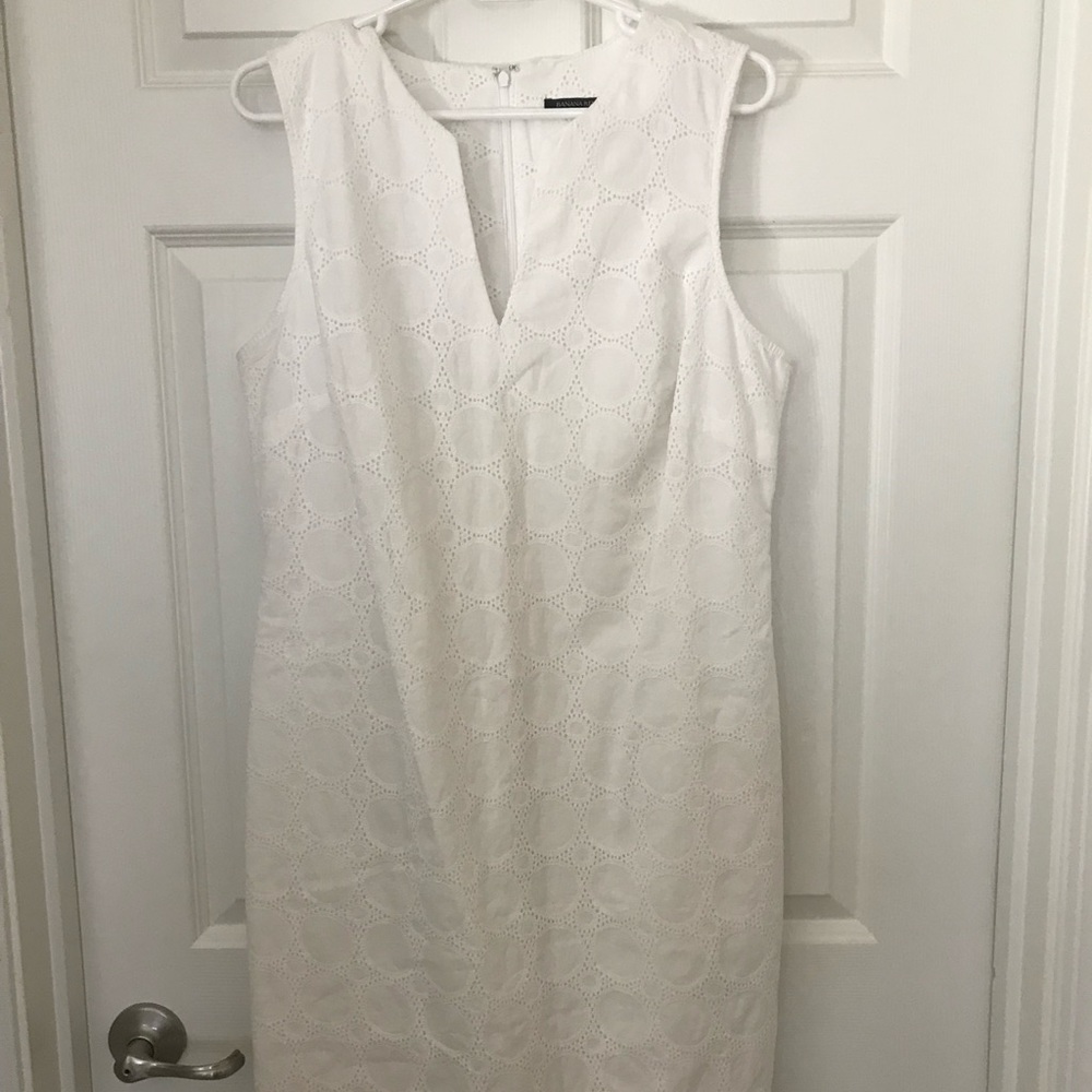 Banana Republic white dress.